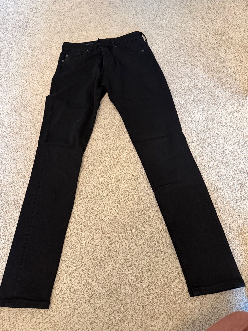 Ag Adriano Goldschmied Black Skinny Jeans - Sleek Five-Pocket Style